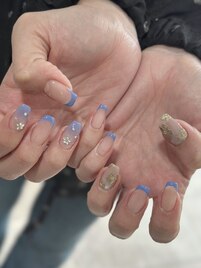 お洒落なブルーnail☆