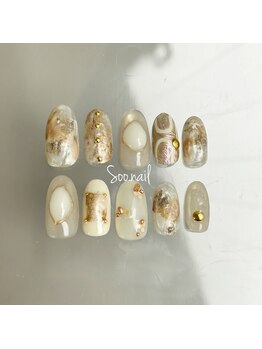 3月定額ネイルアシメデザインA