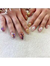 ゴテゴテニュアンスネイル