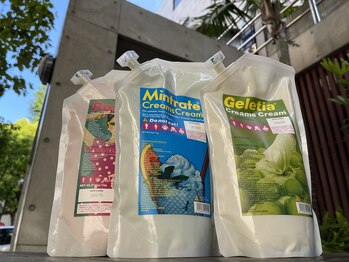 オリーブスパ 銀座並木通り店(OLIVE SPA)/5種類のトリートメントクリーム