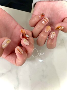 クリア(Clear)/チェック×秋カラーニュアンス♪