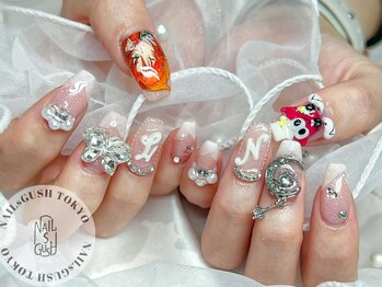 痛ネイル/キラキラ/３Dネイル