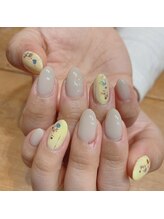 アトリエ ツメ(atelier TsuMe)/春色/大人パステルイエロー