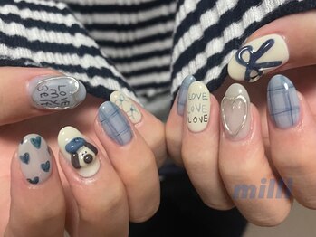 ミリネイルズ(milli nails)/落書きミックスアート