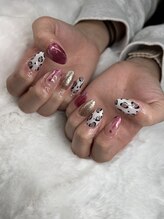 ユニティネイル(Unity nail)/アニマル柄×ピンク