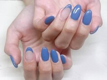 ケーズネイル製作所/ワンカラーポイントフレンチ