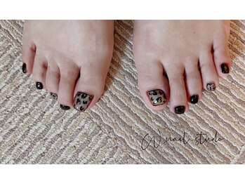 ダブリューネイルスタジオ(W.nail studio)/ヒョウ柄フット