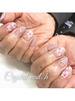 クリスタルネイル ゆめタウン博多店(CRYSTAL NAIL)/桜アートネイル