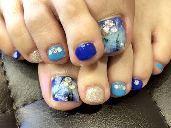 プラハネイル(+HER 美甲)/夏フット