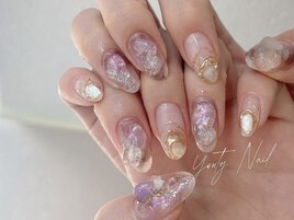 ストーンキラキラネイル