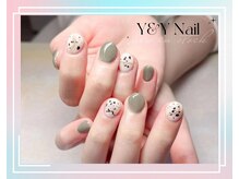 ワイアンドワイ(Y&Y)/2色ベース 可愛いドットデザイン