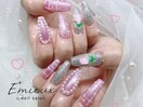 ピンクチューリップネイル