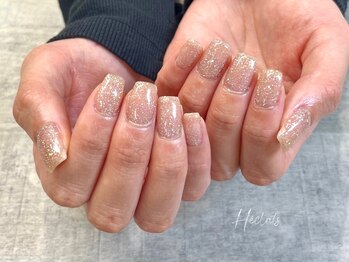 ワンカラー/ラメ/ゴールド/春