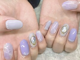 あじさいジェルネイル