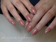 ハイネイル 池袋(Hi nail)/煌めくガラスフレンチ
