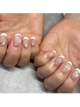 アイリッシュネイル 久屋大通店(Irish Nail)/キラキラフレンチネイル