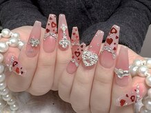 モアネイル 新宿/豹柄ネイル/持ち込み/新宿