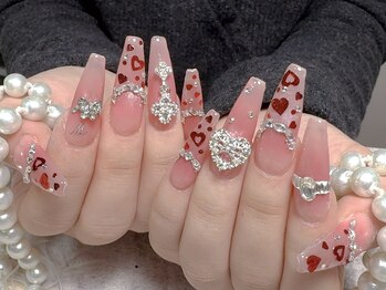 豹柄ネイル/持ち込み/新宿