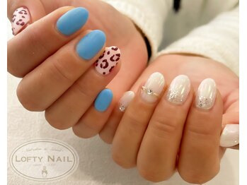 ロフティーネイル 駒川店(Lofty Nail)/レオパード×リング×冬