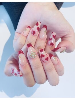 ネイルサロン エフ(ef)/ボルドーフレンチ