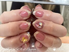 ミラーフレンチｘ蝶々