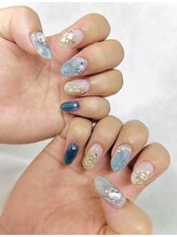 サクラ(SAKURA)/ブルーネイル♪涼しげ♪