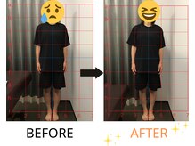 ベル/50代の方の姿勢Before After