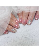ローズクレア(Rose Crea)/ガラスフレンチネイル