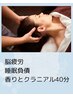 【ヘッド】香りとクラニアル☆頭のデトックス４０分￥6,500ー￥4,000