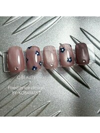 手書きフラワーネイル/ぷるマグ