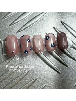 手書きフラワーネイル/ぷるマグ