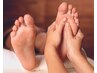 ドライヘッドスパ45分＋足つぼ40分　計85分