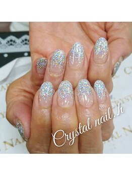 クリスタルネイル ゆめタウン博多店(CRYSTAL NAIL)/ラメグラデーションネイル