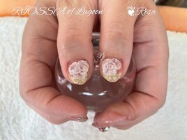 薔薇ｘ３Ｄネイル