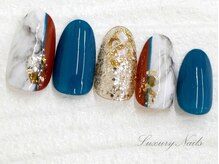 ラグジュアリーネイルズ オオミヤ(Luxury Nails Omiya)/個性派*大理石風ネイル
