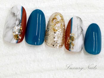 ラグジュアリーネイルズ オオミヤ(Luxury Nails Omiya)/個性派*大理石風ネイル