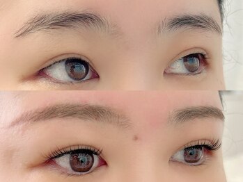 ハナビ(hanabi)の写真/【黄金比×眉パーマ】hanabiで叶う垢抜けアイブロウ！WAX脱毛とセットで洗練された目元へ