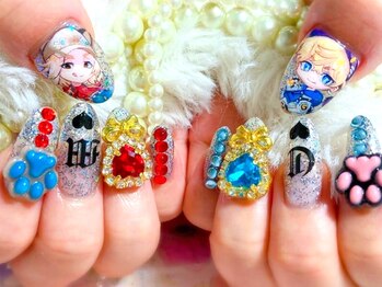 お客様オーダー推し活痛ネイル