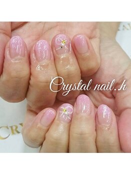 クリスタルネイル ゆめタウン博多店(CRYSTAL NAIL)/ピンクグラデーションネイル