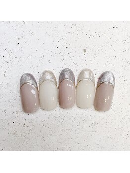 ネイルアンドまつげ リュフェール 五反田(Nail Lufaire)/マグネットフレンチ