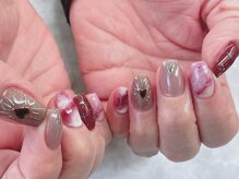 ネイルサロン シェル(Nail Salon SHELL)/個性派タイダイネイル♪
