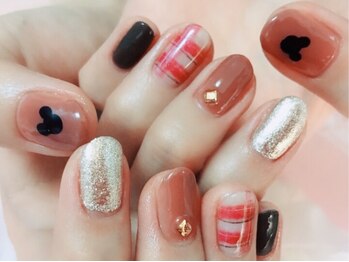 ルシア(LUCIA)/チェック柄ネイル ルシア