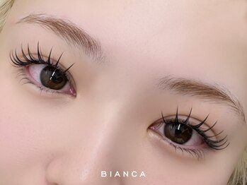 ビアンカ センター南店(Bianca)の写真/&Healthy(アンドヘルシー)導入店!マツエクが下がりやすい方◎エクステ後カールをかけ上向きぱっちり目元に!