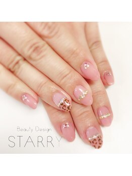 スターリー(STARRY)/ピンク フレンチ ヒョウ柄