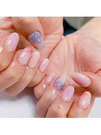 紫陽花ネイル☆