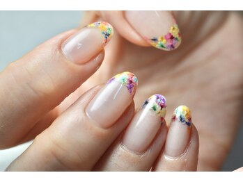 ファン ネイルサロン スクール(Fun)/春のドライフラワーネイル