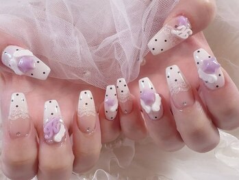 ミイネイル(Me nail)の写真/【オールジャンル/フィルイン対応】ラグジュアリーカジュアル/ワンホンのデザイン提案力にファン大多数！