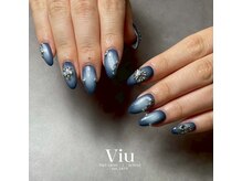 ビュウ 小倉店(Viu)/チークネイル　ネイビー