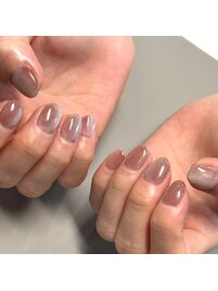 ベージュネイル/ワンカラー