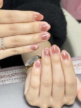 シーシー ネイル アンド アイラッシュ(CeCe Nail&eyelash)/自爪マグネットフレンチ
